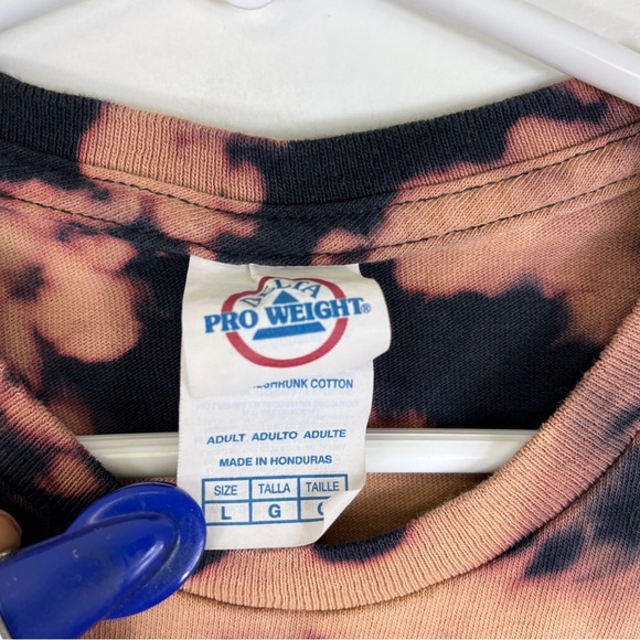 Religious Jesus Tee Y2ks Lrg Saved By Grace Through Faith Ephesians Bleach Dye - Picture 3 of 8